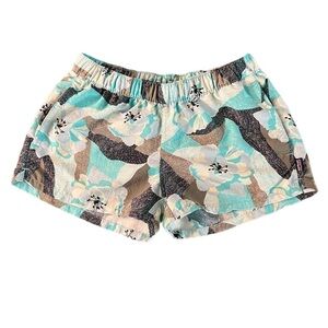 PATAGONIA WOMENS TROPICAL PATTERN SHORTS SIZE SMALL